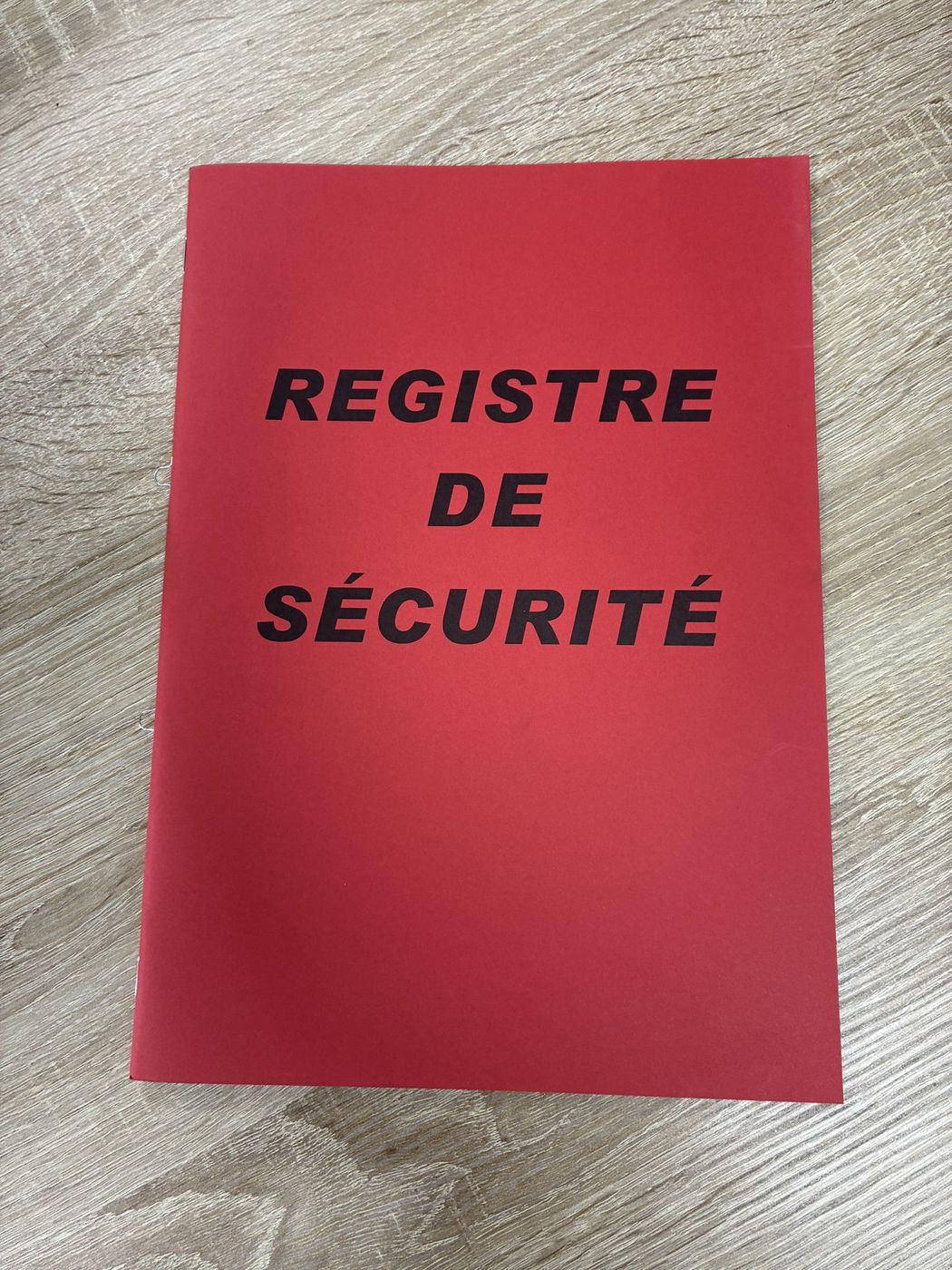 Registre de sécurité incendie